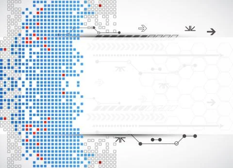 Abstract square technology background. 스톡 일러스트