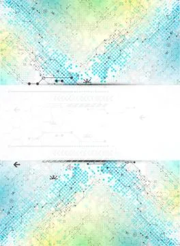 Abstract square technology concept of business background. Stock Illustration