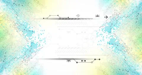 Abstract square technology concept of business background. Stock Illustration