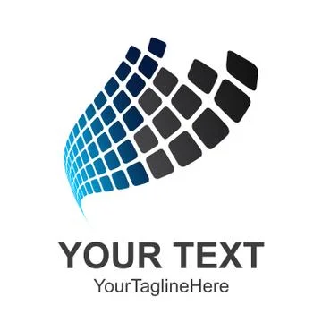 Abstract Square technology logo design template elements. abstract Modern tec Stock Illustration