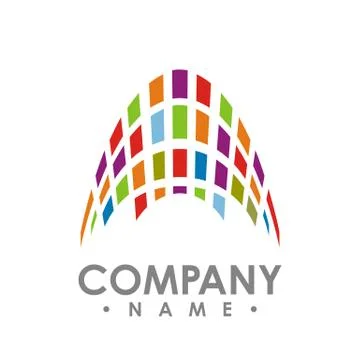 Abstract Square technology logo design template elements. abstract Modern tec Illustrazione stock