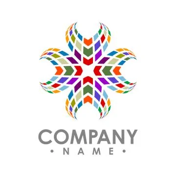 Abstract Square technology logo design template elements. abstract Modern tec 스톡 일러스트