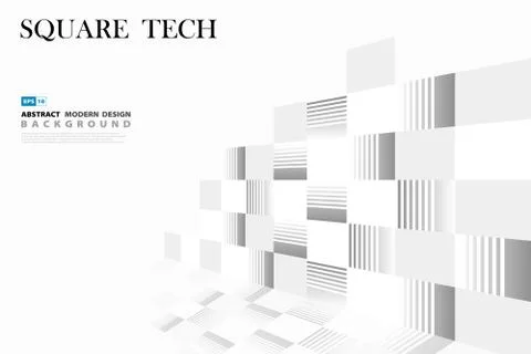 Abstract square technology pattern cover design. illustration vector eps10 스톡 일러스트