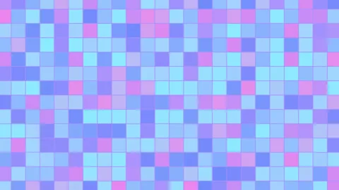 Abstract square tile pattern animation. mosaic texture. flickering colors Stock Footage 160431191