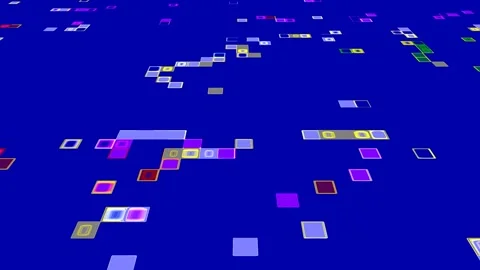 Abstract Square Tile Pattern Motion Background - Seamless Loop Stock Footage 323772755