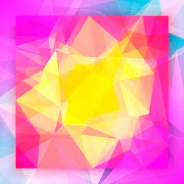 Abstract square triangle background. Illustrazione stock