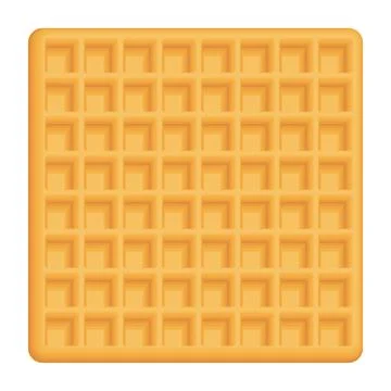 Abstract square waffle pattern isolated graphic illustration. Stock Illustration