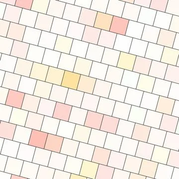Abstract squared Colorful palette brick wall texture background with geometric i Stock Illustration