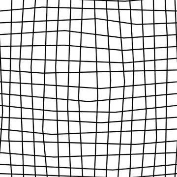 Abstract, squared, modern seamless pattern. Monochrome wavy lines. Fashion de Stock Illustration