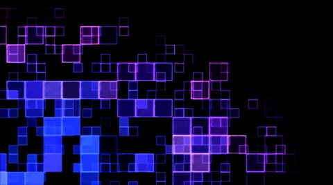 Abstract Squares Background Animation - Loop Blue/Purple Stock Footage 35170596