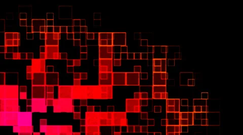 Abstract Squares Background Animation - Loop Rainbow Video stock 35172431