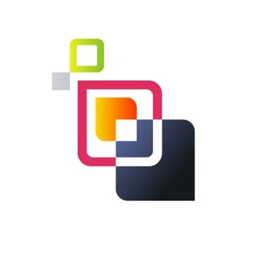 Abstract squares background Stock Illustration