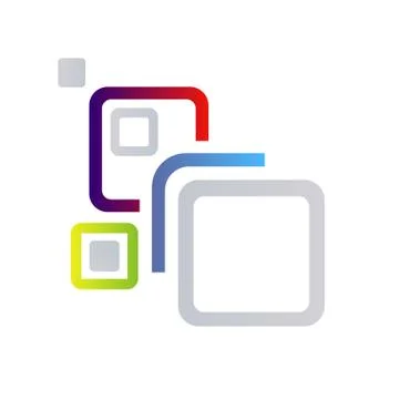 Abstract squares background Stock Illustration