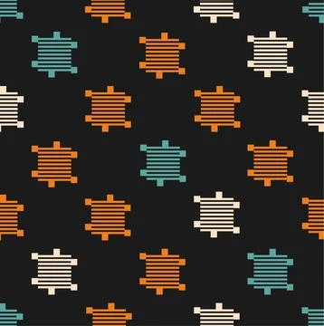 Abstract squares on a black background イラスト素材