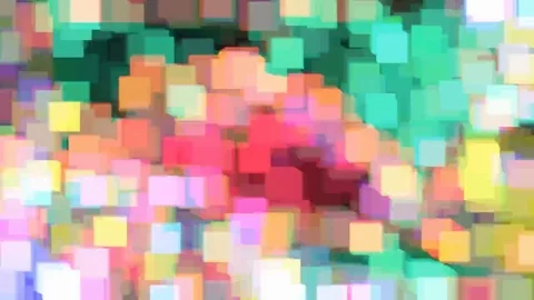 Abstract squares change color Stock Footage 69301193