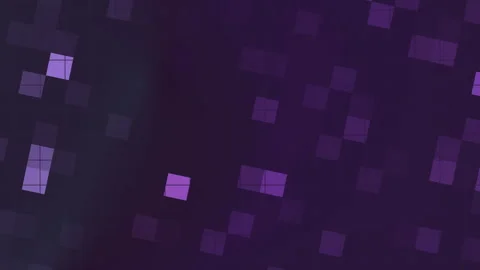 Abstract Squares Floating on Purple Background Animation Vidéo 332826298