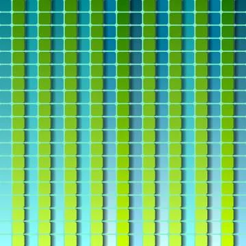 Abstract squares geometric pattern design. Green and turquoise colors 스톡 일러스트