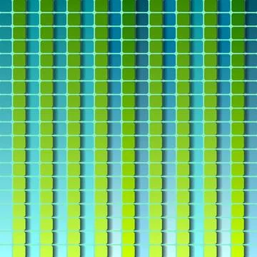 Abstract squares geometric pattern design. Green and turquoise colors Abst... Stock Photos