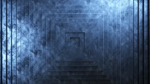 Abstract squares pattern with offset effect. Animation of clean scratched metal Video stock 120337897
