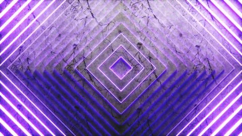 Abstract squares pattern with offset effect. Animation of glowing squares in  스톡 사진