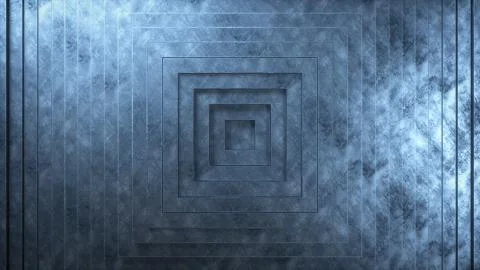 Abstract squares pattern with offset effect. Animation of clean scratched met 스톡 사진