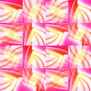 Abstract squares pattern yellow orange pink red violet Stock Illustration