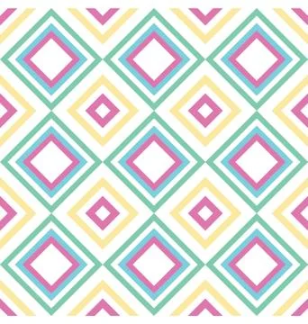 Abstract Squares Seamless Geometric Pattern Stock Illustration