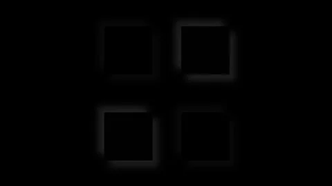 Abstract Squares with Soft Shadows, Modern Geometric Background on Black Видео 319815136