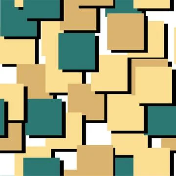 Abstract squares on a white background. Seamless pattern. Vector illustration Stock Illustration