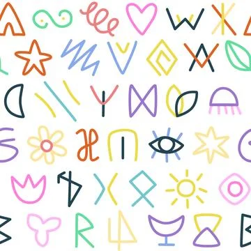 Abstract squiggle pattern vector illustration Stock Illustration