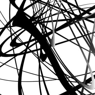 Abstract squiggle, squiggly, curvy lines. Monochrome geometric pattern. 스톡 일러스트