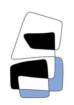 Abstract squiggly modern background with continuous lines. Stock Illustration