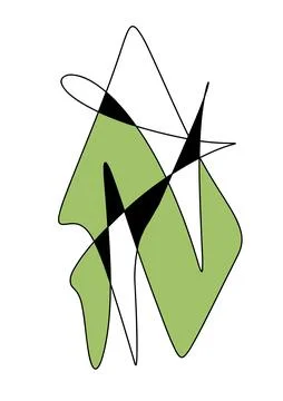 Abstract squiggly modern background with continuous lines. Stock Illustration