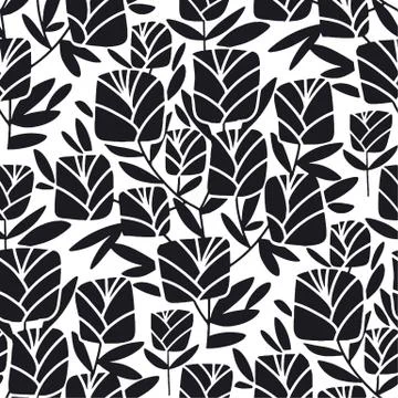 Abstract squire shape rode flowers silhouette Stock Illustration