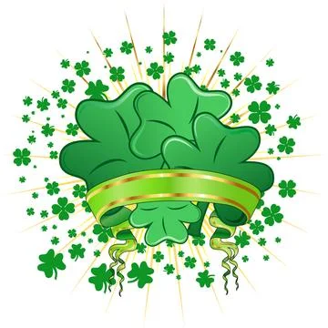 Abstract St. Patrick's Day Stock Illustration