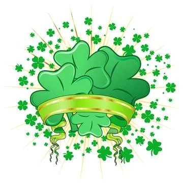 Abstract St. Patrick's Day Stock Illustration