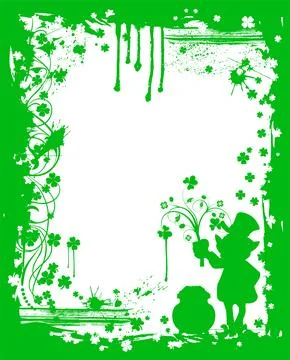 Abstract St. Patrick's Day Stock Illustration