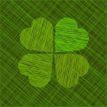 Abstract St. Patrick's day vector illustration Illustrazione stock