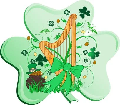Abstract St. Patrick's Stock Illustration