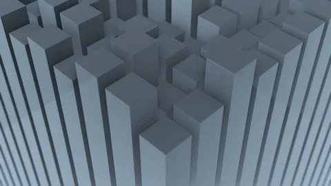 Abstract stack of pillars animation Stock Footage 95846451
