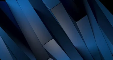 Abstract Stacked Boxes Closeup. 3D Rendering Stock Illustration