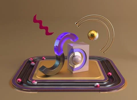 An abstract stadium Stock Illustration