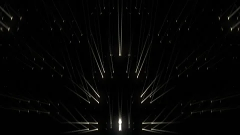 Abstract Stage golden gate light leaks lines Seamless loop on black  Stock Footage 147731136