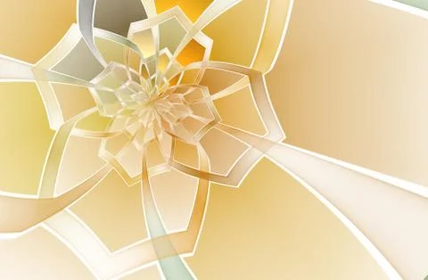 Abstract stain glass flower pattern. Illustrazione stock