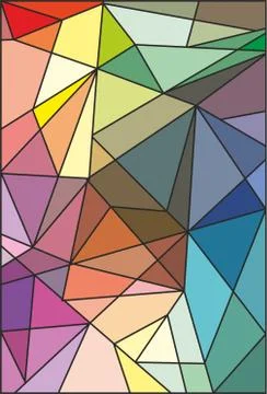 Abstract stained glass Stock Illustration
