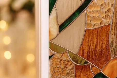 Abstract stained glass pattern Stock Photos