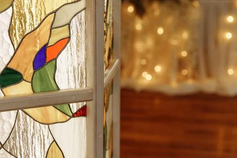 Abstract stained glass pattern Stock Photos