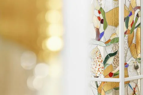 Abstract stained glass pattern Stock Photos