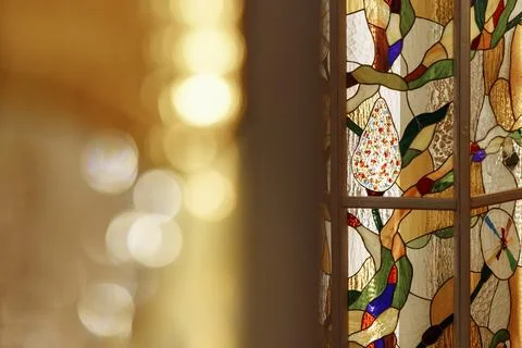 Abstract stained glass pattern 스톡 사진