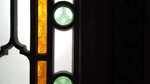 Abstract stained glass window Stock Footage 108118183
